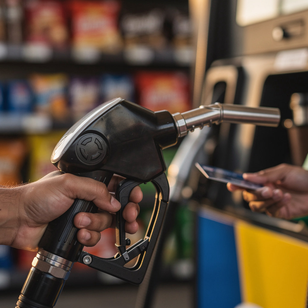 Gas Depot Auto Repair ARCO fuel pumps and convenience store in East Village, San Diego